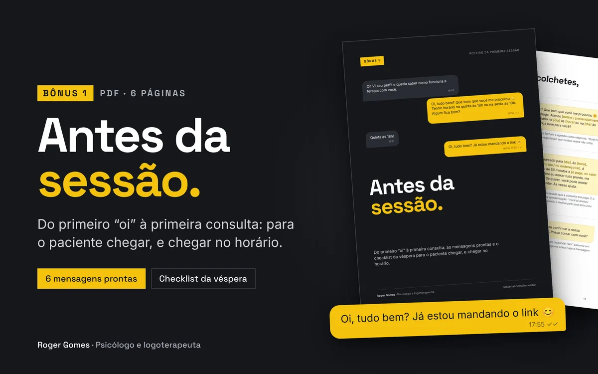 Bônus 1, Antes da sessão